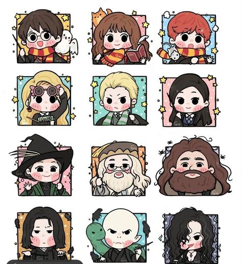 Stickers Harry Potter, Imprimibles Harry Potter, Harry Potter Cartoon, American Traditional Tattoo Ideas, Harry Potter Painting, Traditional Tattoo Ideas, Harry Potter Stickers, Harry Potter Illustrations, Cute Harry Potter