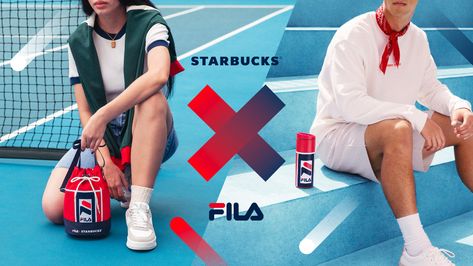 Brand New: Save Fila as Collab_Final.sbux Asian Store, Technology Life, Asian Market, Battle Royale Game, Tennis Match, Marketing Consultant, Sporty Chic, Packaging Design Inspiration, Consumer Products