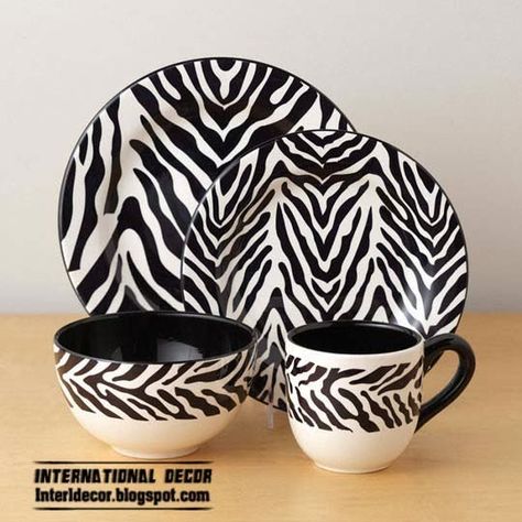 Zebra Print Rooms, Zebra Furniture, Zebra Accessories, Zebra Print Decor, Zebra Print Bedding, Black And White Dining Room, Safari Home Decor, Zebra Decor, Print And Pattern