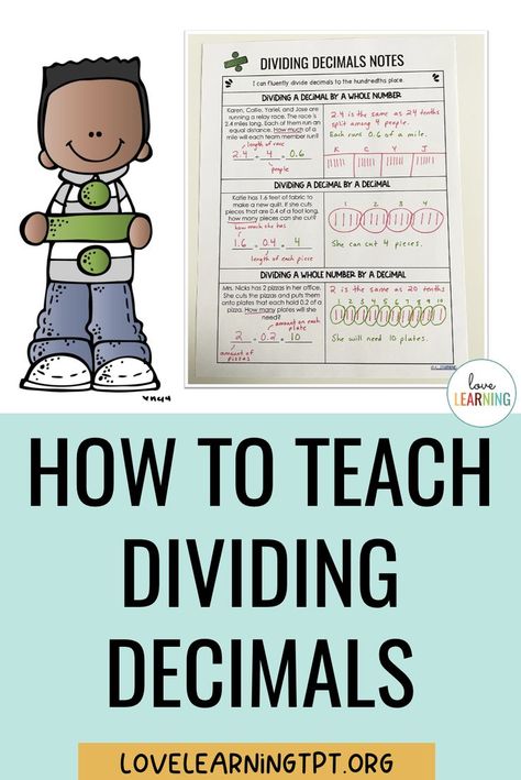 Teaching students how to divide decimals can be a bit difficult since there are a number of steps involved, but it is so much easier if you teach students how to divide decimals with models first! Read the post for some tips on how I teach my 5th graders to divide decimals! Decimal Division Anchor Chart, Divide Decimals By Decimals, How To Divide Math, Dividing Decimals By Whole Numbers, Multiplication With Decimals, Dividing Decimals 5th Grade, Dividing Decimals Anchor Chart, Math For 5th Graders, Dividing With Decimals