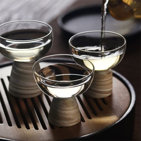 Smarter Shopping, Better Living! Aliexpress.com Modern Tea Set, Glass Cup Set, Handmade Pottery Bowls, Sake Cup, Handmade Cups, Glass Tea Cups, Ceramic Tea Cup, Tea Tray, Fruit Plate