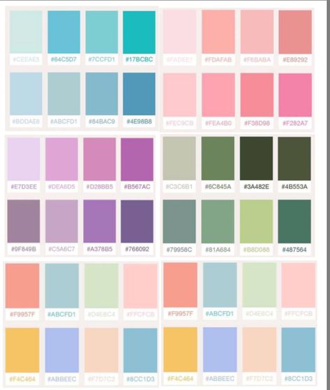 Hex Codes Aesthetic, Color Coding Notes, Procreate Palettes, Ipad Essentials, Hex Color, Hex Color Palette, Color Plan, Aesthetic Color, Color Script