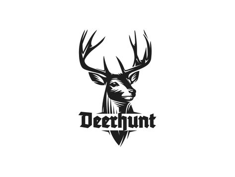 Deer Hunt Logo by Mersad Comaga Hunting Logo, Deer Hunting Logo, Animal Icon, Mule Deer, Online Logo, Deer Hunting, Home Logo, Hunting, Deer