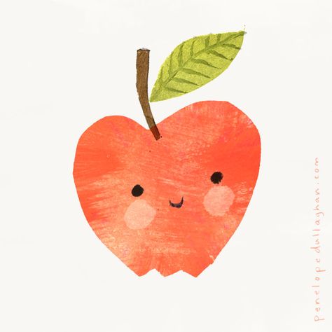 Penelope Dullaghan, Mini Illustration, Rebecca Green, Apple Illustration, Childrens Illustrations, Childrens Art, Art Challenge, Freelance Illustrator, Food Illustrations