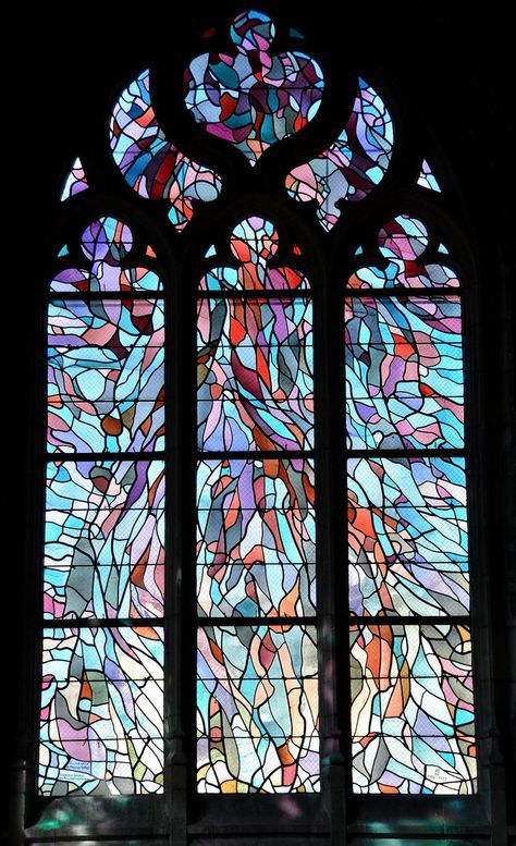 Gothic Stained Glass Windows, Modern Stained Glass Art, Stained Glass Aesthetic, Stained Glass Windows Church, L'art Du Vitrail, Stained Glass Church, Modern Stained Glass, Church Windows, Art Stained