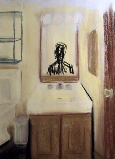 A Drawing, The Mirror, Painting Ideas, Acrylic Painting, Mirror, Art