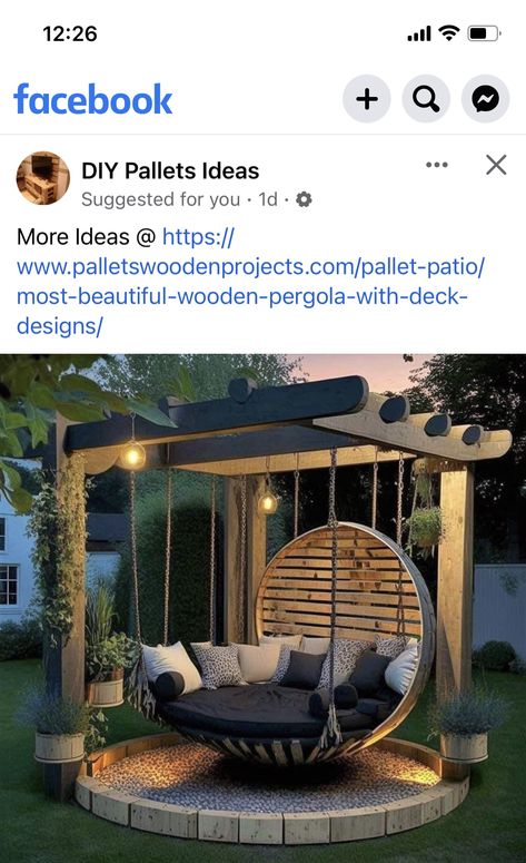 Corner Gazebo, Furniture Remodel, Huge Garden, Memory Garden, Garden Goals, Backyard Swings, Pergola Swing, Pallet Patio, 2024 Ideas