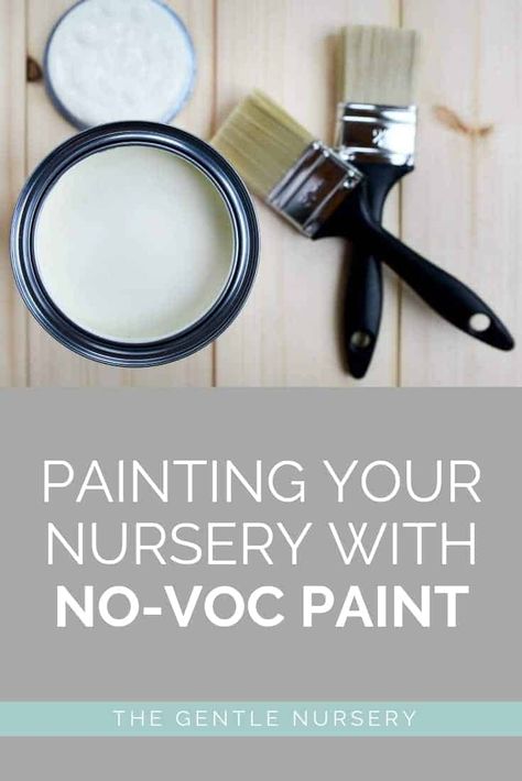 Non-Toxic Nursery Paint {No-VOC Paint For Your Baby's Nursery} via @gentlenursery Non Toxic Nursery, Sustainable Nursery, Painting A Crib, Safe Nursery, Nursery Paint, Nursery Reading, Real Milk Paint, Baby Painting, Nursery Paintings