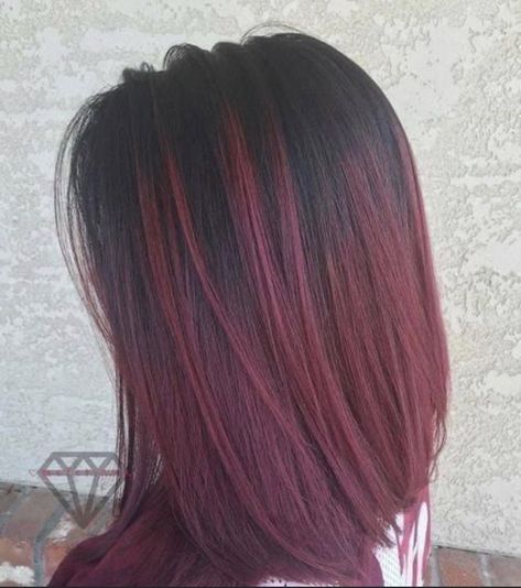 Pelo Color Vino, Red Balayage Hair, Womenswear Shoes, Long Bobs, Red Balayage, Wine Hair, Dark Red Hair, Hair Brunette, Highlights Hair