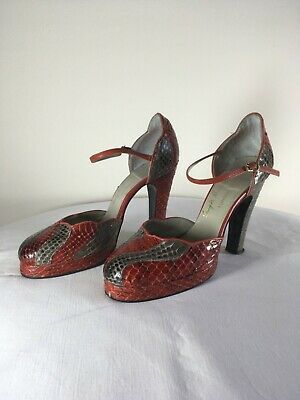 (eBay) Vintage 70’s Terry de Havilland Snakeskin Platform Shoes Size UK4-4.5 1970s Shoes, Terry De Havilland, Platform Shoes, Snake Skin, 1970s, Free Delivery, Sandals, Best Deals, Heels