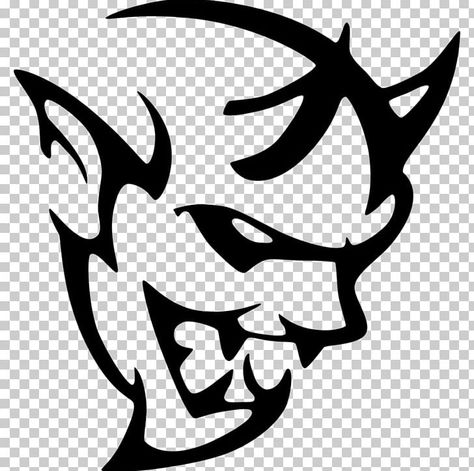 Drawing Desktop Wallpaper, Dodge Drawing, Dodge Demon Logo, Hellcat Car, Mushroom Skull, Dodge Logo, Custom Car Stickers, Srt Demon, Dodge Demon