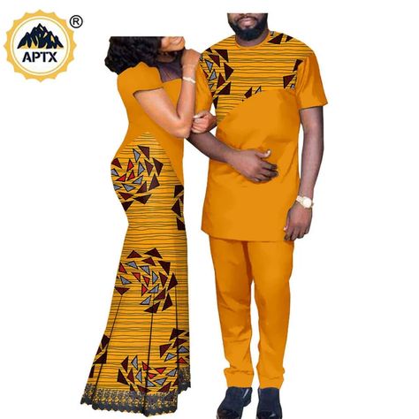 Robes Longues En Dentelle Africaine Pour Femmes, Tenues Assorties Pour Hommes, Ensembles Chemise Et Pantalon, Dashiki, Vêtements Pour Couples Amoureux, A20c003 - Ensembles Homme - AliExpress Couples Clothes, Long Dresses For Women, Lover Clothes, Top And Pants Set, Lace Print, Printed Long Dresses, African Lace, Couple Outfits, Women Long Dresses