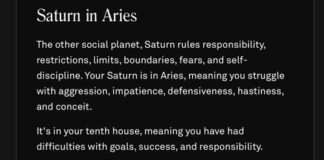 Saturn In Aries Meaning, Aries Meaning, Saturn In Aries, Spiritual Vibes, Astrology Chart, Self Discipline, Birth Chart, Morning Routine, Astrology