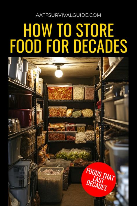 Stock up on these essential survival foods, with a shelf life of 25+ years! Ensure your food supply remains intact for long-term emergencies. Long Term Food Storage Ideas, Emergency Preparedness Items, Homestead Food, Food Storage Rooms, Emergency Preparedness Food Storage, Survival Food Storage, Survival Foods, Emergency Preparedness Food, Emergency Food Storage