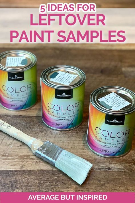 5 Ideas for Leftover Paint Samples - Average But Inspired Paint Samples Crafts, Make Chalk Paint, Homemade Chalk Paint, Homemade Chalk, Habitat For Humanity Restore, Choosing Paint Colours, Paint Pots, Paint Your House, Paint Sample