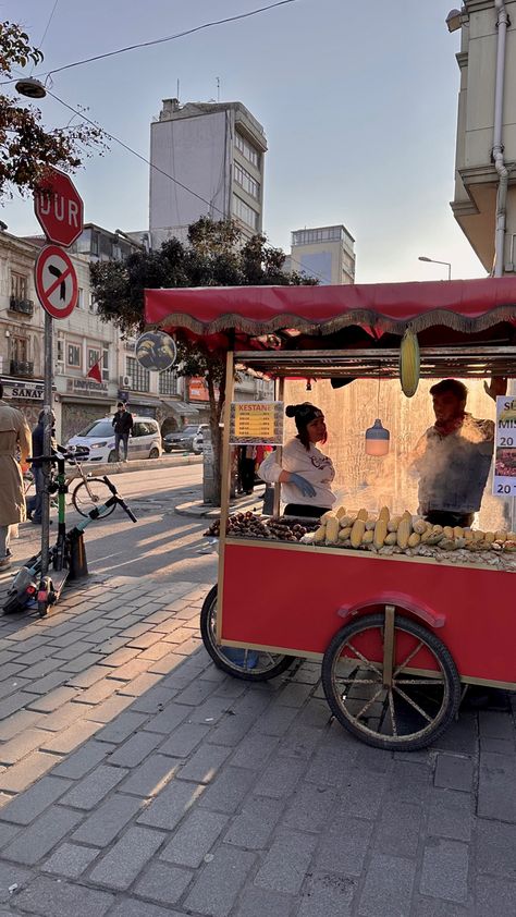 #travel #trip #istanbul #turkey #street #streetfood #sunset #goldenhour #aesthetic Aesthetic Istanbul, Goldenhour Aesthetic, Istanbul Travel Guide, Visit Istanbul, Istanbul Travel, Travel Trip, Istanbul Turkey, Dream Destinations, Street Food