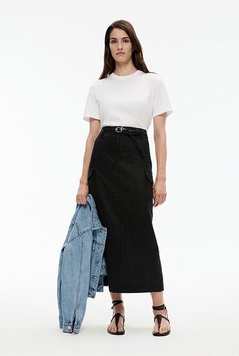 Linen Maxi Utility Skirt https://m.witchery.com.au/product/60289493-1-1 Linen Maxi Skirt Outfit, Witchery Skirt, Witchery Clothing, Bali Clothing, Linen Fits, Maxi Skirt Outfit, Linen Maxi Skirt, Utility Skirt, High Waisted Maxi Skirt