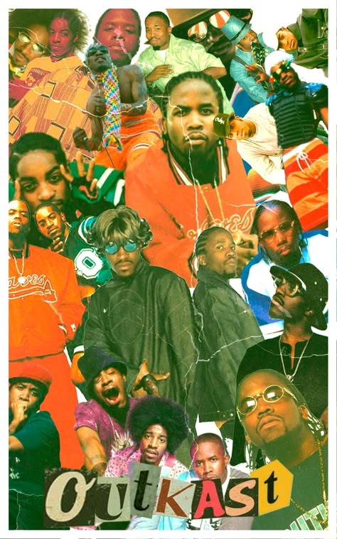 Outkast Art, Outkast Aesthetic, Outkast Wallpaper, Outkast Poster, Aesthetic Hiphop, Hiphop Aesthetic, Goodie Mob, Underground Hiphop, Hip Hop Wall Art