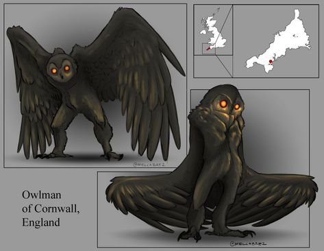 Mythical Humanoid Creatures, Strange Beasts, Myths & Monsters, Mythical Monsters, Humanoid Creatures, Mythical Animal, Cornwall England, Monster Concept Art, Creature Drawings