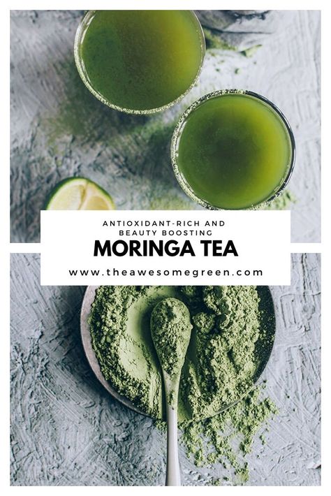 Beauty Boosting Moringa Tea #detox #moringa #naturalbeauty Benefits Of Moringa Leaves, Moringa Smoothie, Healthier Drinks, Pascal Wallpaper, Spirulina Recipes, Superfood Smoothie Bowl, Moringa Recipes, Health Benefits Of Moringa, Moringa Tea