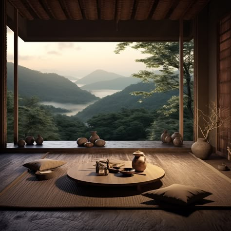 Elevate Your Zen: Explore this Japandi Kyoto Home, AI-Curated for Serenity & Views 🏯🌿✨ Discover the perfect harmony of traditional Japanese design and modern aesthetics in this stunning Kyoto home, curated by AI for ultimate serenity and breathtaking views. Pin it for your daily dose of inspiration! 🏞️🌸 #JapandiHome #KyotoViews #AIInteriorDesign #ZenLiving Japanese Luxury House, Japanese House Aesthetic Modern, Japan Home Aesthetic, Japanese Zen Aesthetic, Japan Zen Interior, Traditional Japanese House Interiors, Japanese Meditation Room, Japanese Zen House, Japanese Home Aesthetic