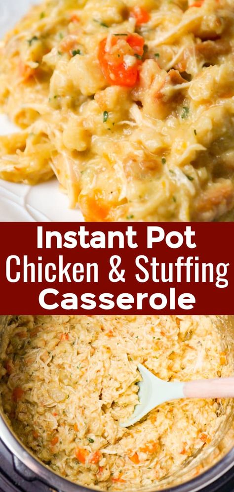 Instant Pot Chicken Recipes From Frozen, Instant Pot Recipes Casseroles, Instant Pot Stove Top Stuffing, Pressure Cooker Chicken And Stuffing, Chicken And Carrots Instant Pot, Instapot Chicken Stuffing Casserole, Chicken Stuffing Casserole Instant Pot, Instant Pot Casseroles, Boneless Skinless Chicken Breast Instant Pot