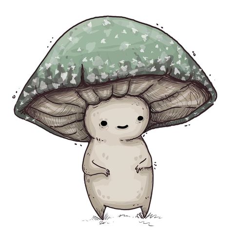 Stephanie Bayles, Mushroom Sketch, Draw Procreate, Cottage Core Art, Painting References, Mushroom Drawing, Cute Mushroom, Animal Necklace, Fantasy Creatures Art