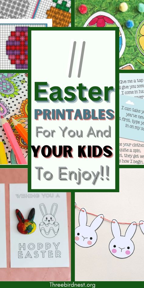 Easter Printables- Hop Into Creativity: 11 Free Easter Printables for Kids - This Little Nest Bunny Bunting, Preschool Easter, Lego Challenge, Easter Printable, Easter Activities For Kids, Easter Printables Free, Printables For Kids, Scavenger Hunts, Diy Toddler