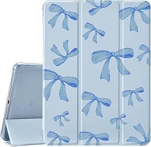 JOYLAND Dark Blue Bow Pad Case Blue Case for iPad 7th/8th/9th Generation,with Pencil Holder-Auto Wake/Sleep,Anti-Scratch Shockproof Premium Folio Stand Case for iPad 2019/2020/2021-10.2 inch Girly Christmas Gifts, Girly Christmas, Real Christmas, Blue Cases, Case For Ipad, Birthday List, Birthday Wishlist, Blue Bow, Cute Phone Cases