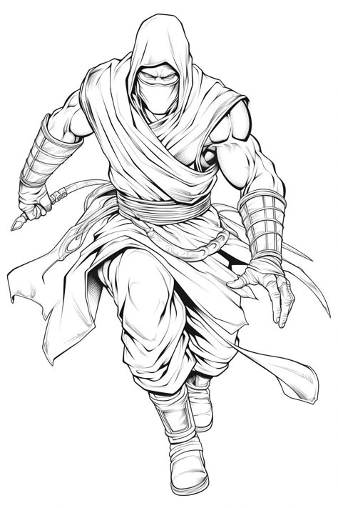 Want to learn more? Click the link! 😀🫶🏻🌸 Warrior Man Drawing, Ninja Art Drawing, Link Coloring Pages, Drawings For Boys, Colourful Drawing Ideas Creative, Warrior Coloring Pages, Anime Colouring Pages, Ninja Drawing, Coloring Pages For Men