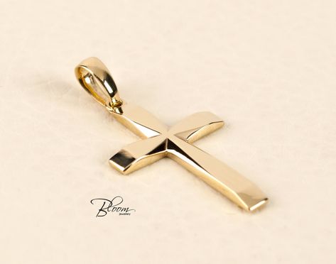 Cross Necklace Mens, White Gold Cross Necklace, Mens Cross Necklace, Personalized Cross, Unique Pendant Necklace, Custom Cross, Mens Crosses, Gold Cross Necklace, Gold Cross Pendant