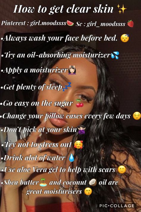 How To Get Clear Skin Naturally Overnight, Face Serum For Dry Skin, How To Achieve Clear Skin Naturally, How To Get Clear Glowing Skin Black Women, Glow Up Tips Black Teens, Black Girls Clear Skin Tips, Proper Skin Care Routine, Hydrating Face Serum, Get Clear Skin