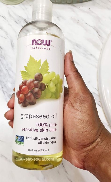 Grapeseed Oil Benefits, Relaxed Hair Journey, Homemade Conditioner, Healthy Relaxed Hair, Relaxed Hair Care, Homemade Shampoo, Hair Care Recipes, Hair Care Regimen, Light Moisturizer