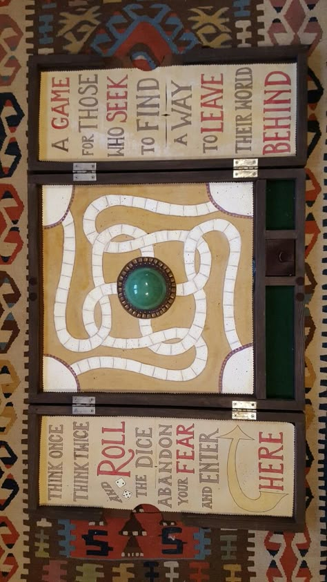 Game board for indoor drumline prop, based on Jumanji, wood, painted canvas Jumanji Party Decorations, Jumanji Halloween Decorations, Jumanji Party Ideas, Jumanji Decoration Ideas, Jumanji Party, Jumanji Escape Room, Jumanji Decorations, Jumanji Float Ideas, Jumanji Bulletin Board