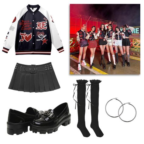 Ive Concert Outfit Idea, Kitsch Outfit Ideas, Kpop Concert Outfit Ideas Ive, Ive Inspired Outfits Concert, Ive Concert Outfit Ideas, Ive Concert Outfit, Ive Inspired Outfits, Kitsch Outfit, Ive Outfits