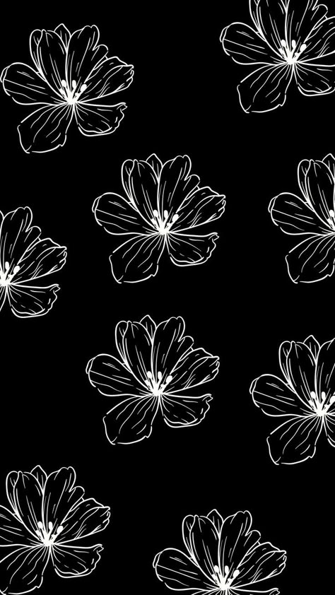 Black And White Floral Wallpaper, Black Flowers Wallpaper, Collage Photo Frame Design, Paper Flower Patterns, Monochromatic Art, Fashion Illustration Collage, Print Design Art, Flowery Wallpaper, Picture Letters