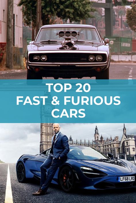 Top 20 Fast and Furious Cars via @carsforsalecom Fast And Furious Cars, All Fast And Furious Cars, Fast And Furious All Movies, Fast And Furious Spy Racers Cars, Fast And Furious Han's Car, Toyota Supra Turbo, Yenko Camaro, Fast Ans Furious Cars, Nissan Skyline 2000