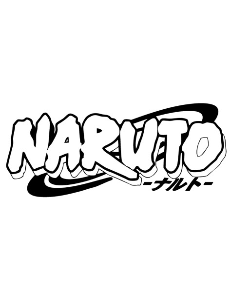 Naruto Svg For Cricut, Anime Sketch Naruto Characters, Naruto Logo Symbols, Naruto Title, Naruto Cricut, Naruto Drawings Color, Naruto Characters Drawings, Naruto Silhouette, Anime Lettering