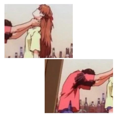 Shinji Chokes Asuka, Shinji And Asuka Match, Shinji And Asuka Match Pfp, Shinji Neon Genesis Evangelion, Shinji X Asuka, Shinji And Asuka, Shinji Kinnie, Shinji Asuka, Evangelion Shinji