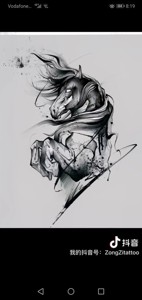 Norse Horse Tattoo, Demon Horse Tattoo, Horsemen Tattoo, Horse Tattoo Sketch, Scary Horse Tattoo, Horse Tattoo Back, Horse Realistic Tattoo, Evil Horse Tattoo, Mens Horse Tattoo