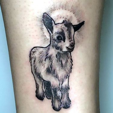 13 Goat Tattoo Ideas Cute Goat Tattoo, Goat Tattoos, Tattoo Goat, The Best Thanksgiving Turkey, Goat Tattoo, Best Thanksgiving Turkey, Animal Tattoos For Women, Cute Goat, Tattoo Ideas Easy