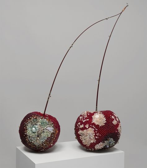 Precious Gems Form the Unsightly Rot of Artist Kathleen Ryan’s Decomposing Fruit | Colossal Kathleen Ryan, Fruit Sculptures, Growth And Decay, Snow Quartz, Viewing Room, Colossal Art, Zebra Jasper, Modern Crafts, Grape Bunch