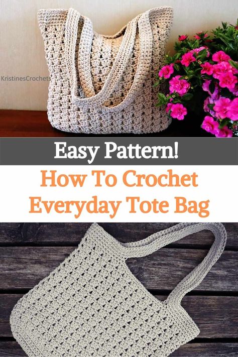 Crochet Tote bags, being a very spacious and comfortable bag to use, are a classic that continues to prevail as one of the options that should not be missing from your wardrobe. This is not for less, they are very comfortable and spacious... it is the bag you are going to use whenever you need space and you do not want to forget anything at home. There are also models for all tastes, however, today we want to share with you a video tutorial in which you will learn how to crochet your own tote... Crochet Zig Zag, Crochet Tote Pattern, Free Crochet Bag, Crochet Bag Pattern Free, Bag Pattern Free, Crochet Market Bag, Crochet Handbags Patterns, Crochet Simple, Haken Baby