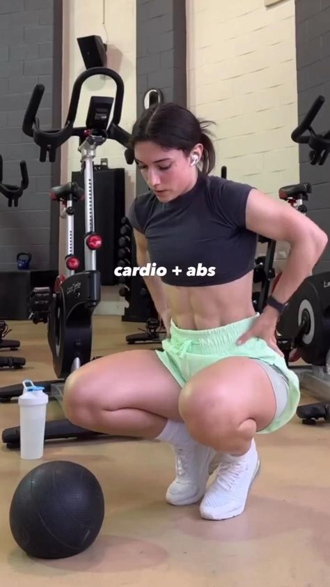 Cardio and abs workout🔥 F1 Training, Cardio And Abs Workout, Cardio Abs Workout, Core Workout Gym, V Ups, Workout Gym Routine, Gym Workout Plan For Women, Ab Circuit, Cardio Abs