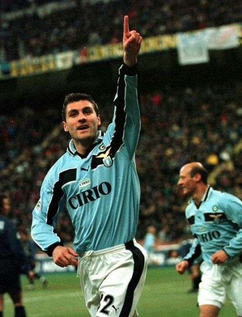 Christian Vieri, Milan Ac, Ss Lazio, Rio 2, Football Fashion, Football Art, Football Poster, Monaco, Varsity Jacket