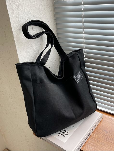 Tomboy Bag, Canvas Shopper Bag, Tote Bag Patters, Diy Tote Bag, Cute Lingerie, Cute Tote Bags, Eco Bag, Shopper Tote, Black Tote