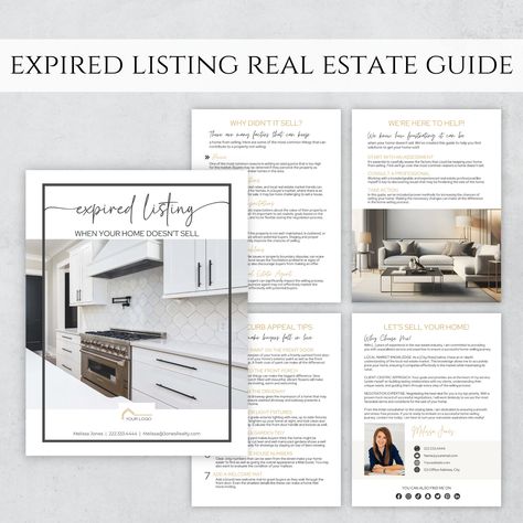 Real Estate Expired Listing Presentation, Expired Listing Guide Canva Template, Expired Real Estate Listing Packet, Seller Presentation Real Estate Listing Presentation, Real Estate Listing Presentation Packet, Listing Real Estate Process, Buyer Packet Real Estate, Seller Guide Real Estate, Real Estate Buyers Guide, Inspection Checklist, Listing Presentation, Real Estate Buyers