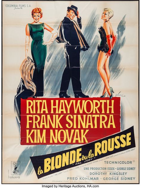 Musical Movie Poster, Rita Hayworth Movies, Pal Joey, Kim Novak, Movie Studios, Leagues Under The Sea, Fiction Movies, Classic Movie Posters, Rita Hayworth