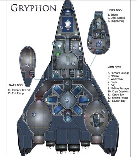 Spaceship Floor Plan, Star Wars Ships Concept, Spaceship Layout, Spaceship Map, Small Spaceship, Scifi Ship, Star Wars Ships Design, Concept Vehicles Sci Fi, Traveller Rpg