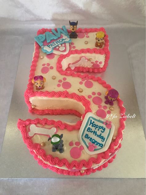 Paw Patrol Number Cake 3rd Birthday, Number 5 Paw Patrol Cake, Paw Patrol Number Cake, Paw Patrol Cake Girly, Skye Birthday Party Paw Patrol, Number 5 Cake, Skye Paw Patrol Cake, Skye Birthday Party, Dozen Cupcakes